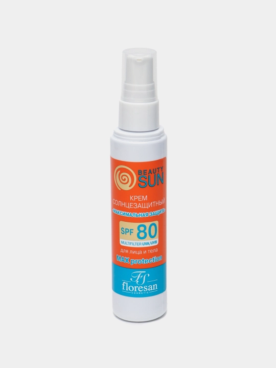 Quyoshdan himoya kremi Floresan Beauty SUN, maksimal himoya, SPF 80, 75 ml