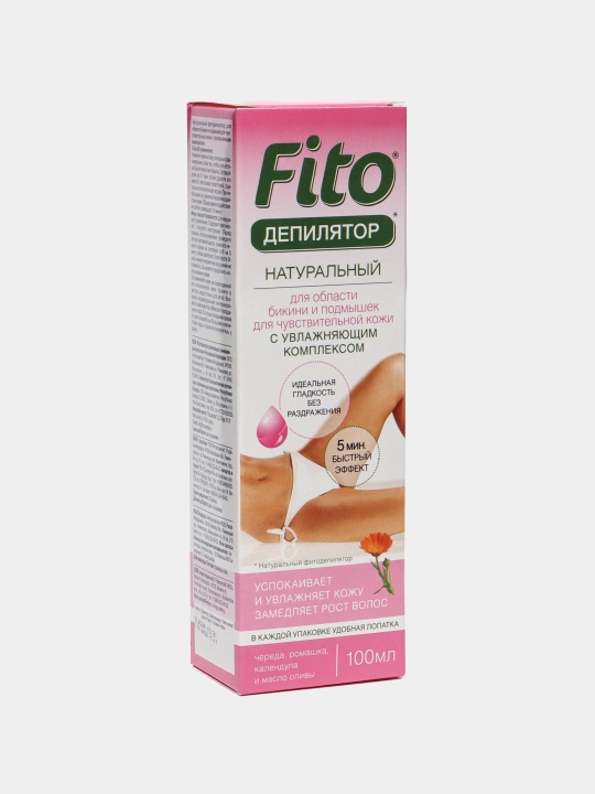 Натуральный Fito депилятор, с чередой для чувствительной кожи, 100 мл