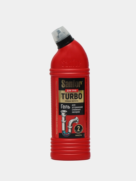 Гель для прочистки труб Sanfor Turbo, 750 мл