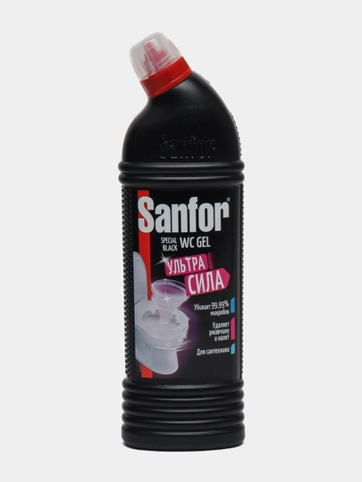 Гель для унитаза Sanfor Speсial black, цветущая сакура, 1 л