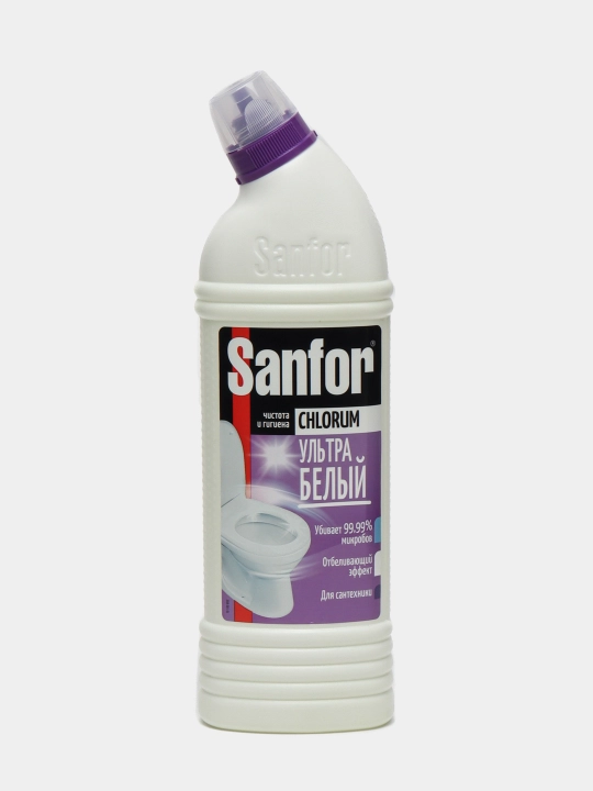 Santexnika uchun tozalovchi vosita Sanfor Chlorum, ultra oq, 750 ml