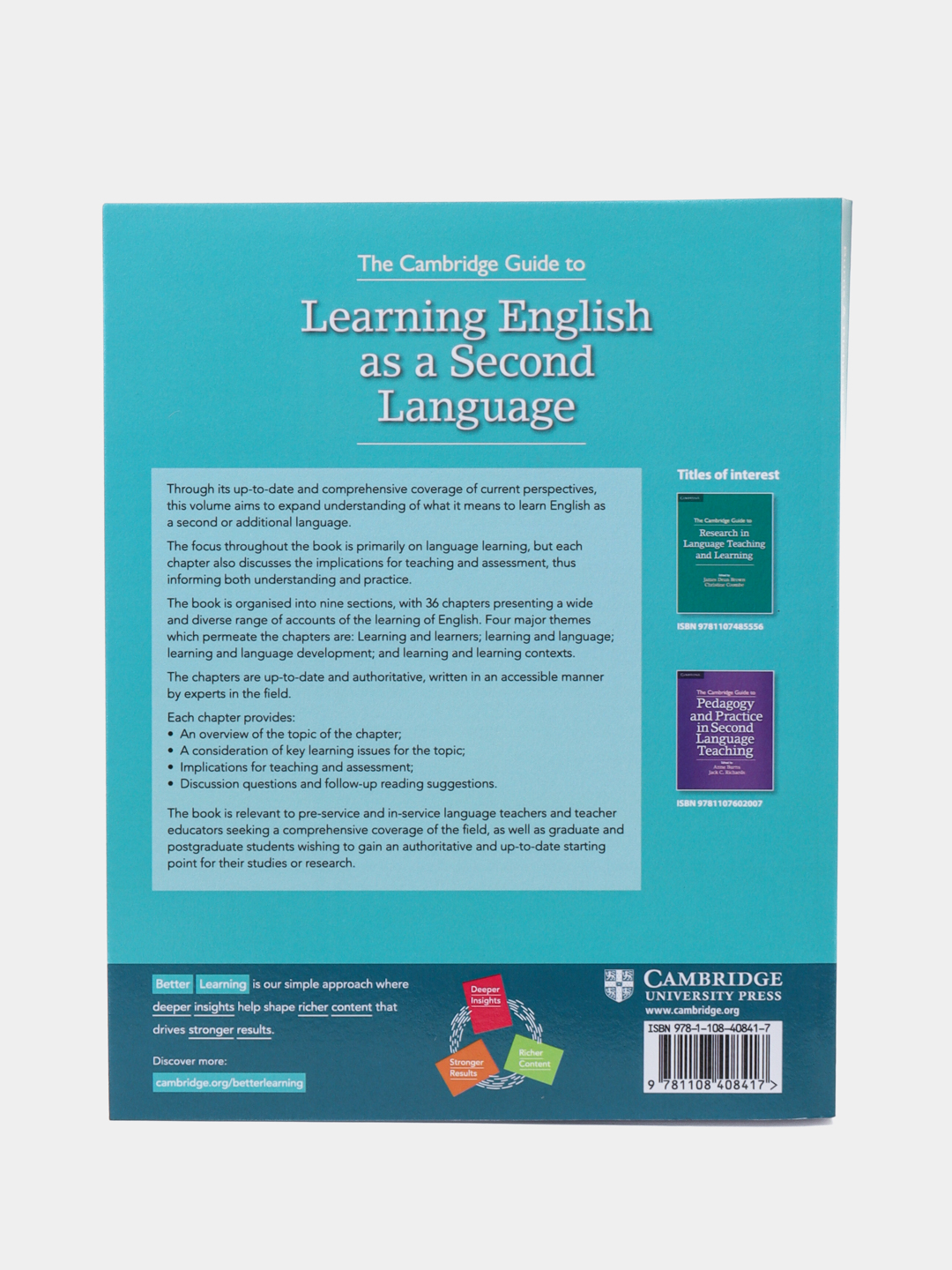 The Cambridge Guide to Learning English as a Second Language, Anne Burns, Jack C. Richards