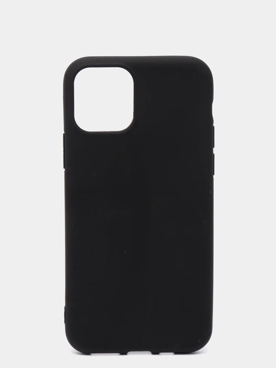 Silikon qora matli g'ilof iPhone 5 5S SE 6 Plus 6S Plus 7 8 Plus X XS XR 11 Pro Max