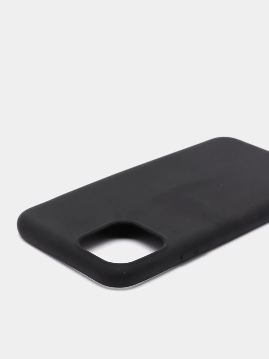 Silikon qora matli g'ilof iPhone 5 5S SE 6 Plus 6S Plus 7 8 Plus X XS XR 11 Pro Max