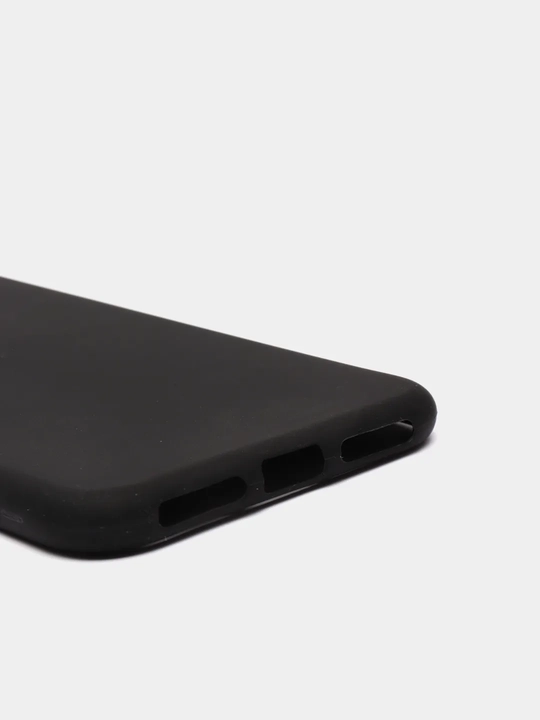 Silikon qora matli g'ilof iPhone 5 5S SE 6 Plus 6S Plus 7 8 Plus X XS XR 11 Pro Max
