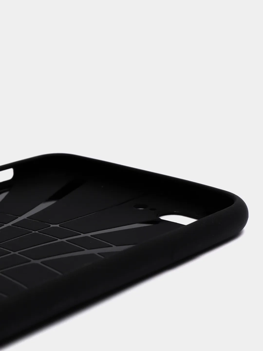 Silikon qora matli g'ilof iPhone 5 5S SE 6 Plus 6S Plus 7 8 Plus X XS XR 11 Pro Max