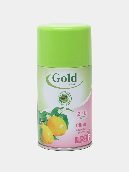 Освежитель воздуха "Gold Mint plus", Цитрус, 230 мл - 