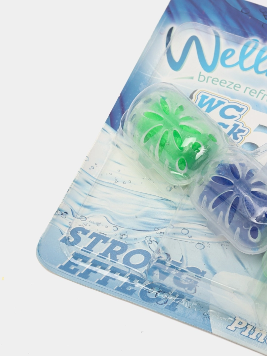 Tualet qarag'ay uchun blokli rim Wellnax, 57 g