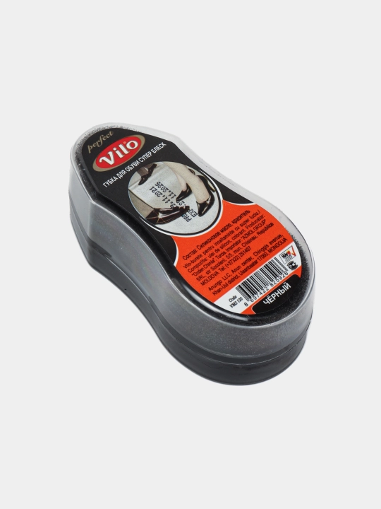 Губка для обуви Vilo блеск, черная