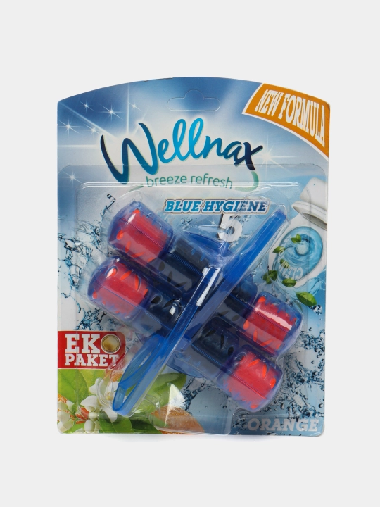 Блок ободка для туалета Wellnax Blue Water 2 eco, 50 г - 
