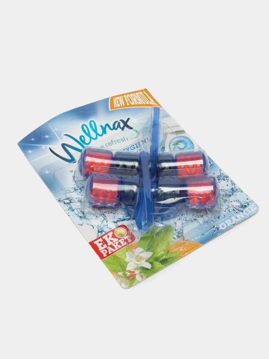 Блок ободка для туалета Wellnax Blue Water 2 eco, 50 г