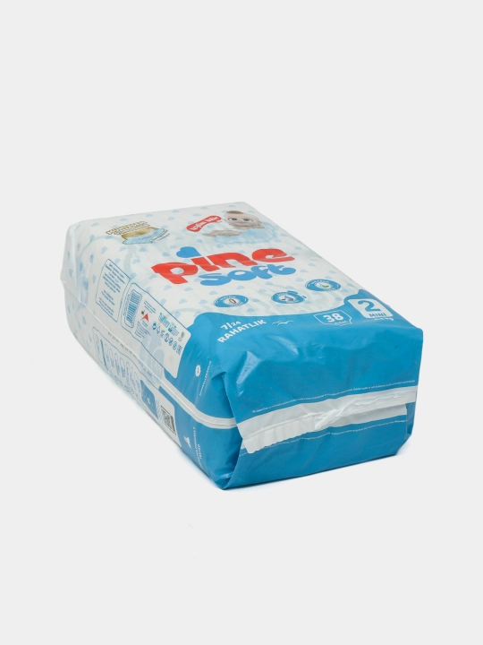 Детские подгузники Pine Soft Mini 2, 3-6 кг, 38 шт