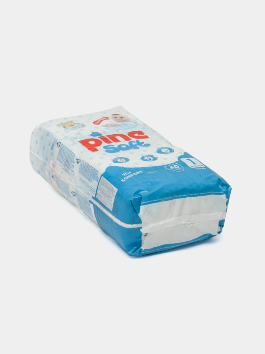 Детские подгузники Pine Soft Newborn 1, 2-5 кг, 40 шт
