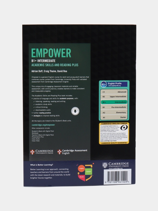 Empower Intermediate, B1+ Students Book with Digital Pack, Academic Skills