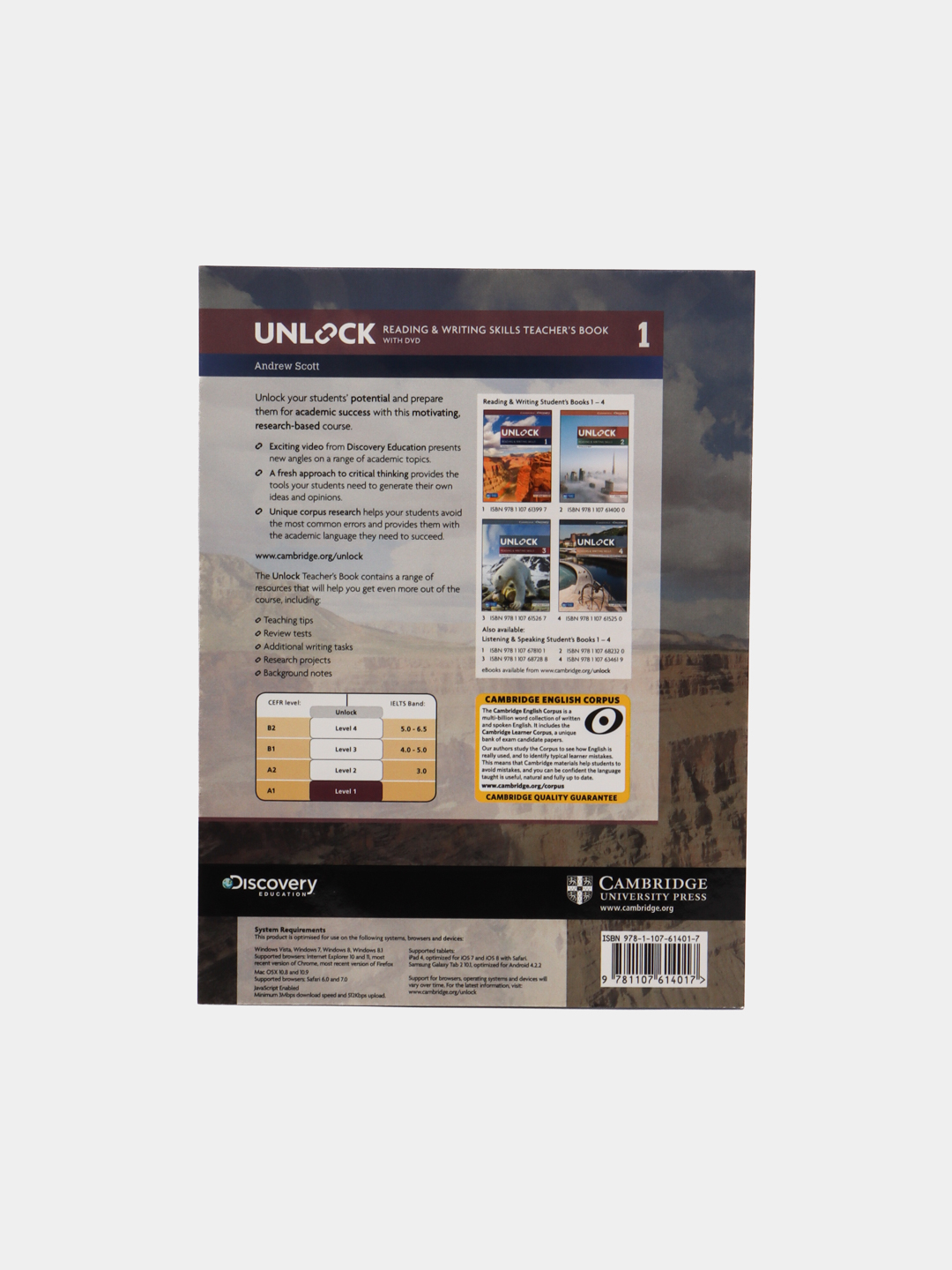Unlock Level 1 Reading and Writing Skills Teacher's Book with DVD, Andrew Scott