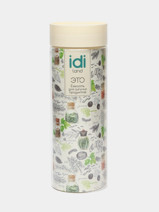 Емкость для сыпучих продуктов IDIland Asti 221102825/01, 1.5 л - 
