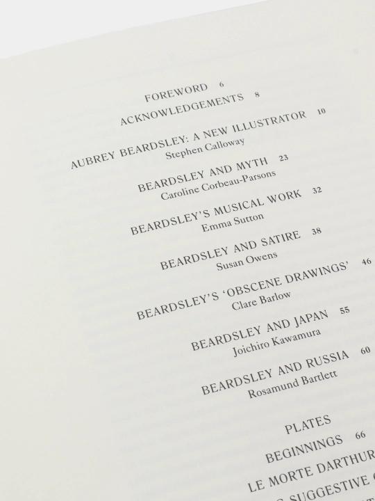 Aubrey Beardsley, Calloway Stephen, Corbeau-Parsons Caroline