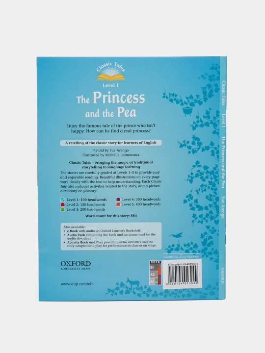 Classic Tales. Level 1. The Princess and the Pea with Audio Download, Sue Arengo