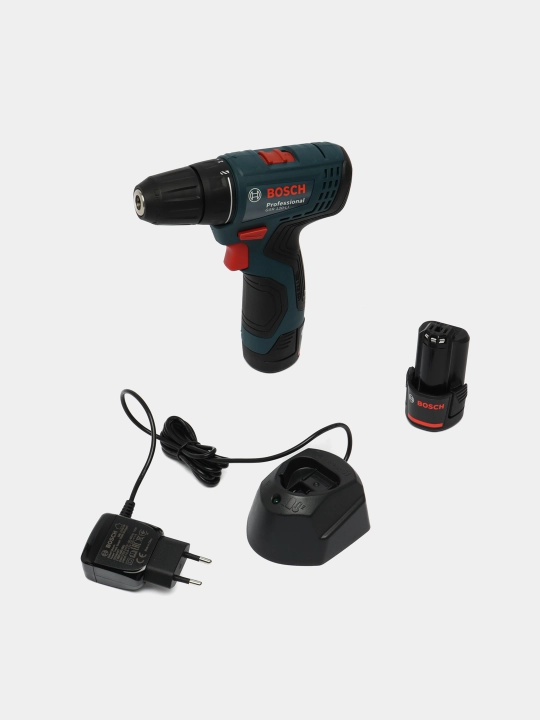 Bosch GSR 120-LI akkumulyatorli buragich, 2 ta akkumulyator + zaryadlovchi, 06019G8000