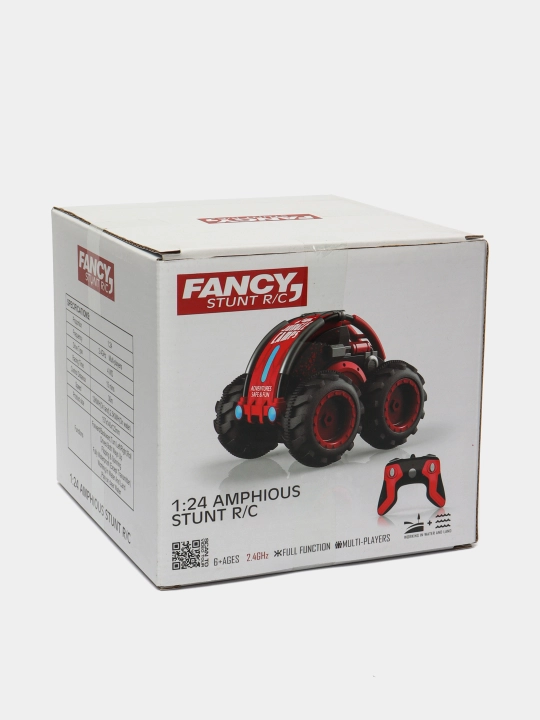 Radio boshqariladigan mashina Amphious Stunt Red
