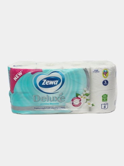 Туалетная бумага Zewa Deluxe Jasmine Blossom, 3 слоя, 8 шт — NIVEA-P02EF7D