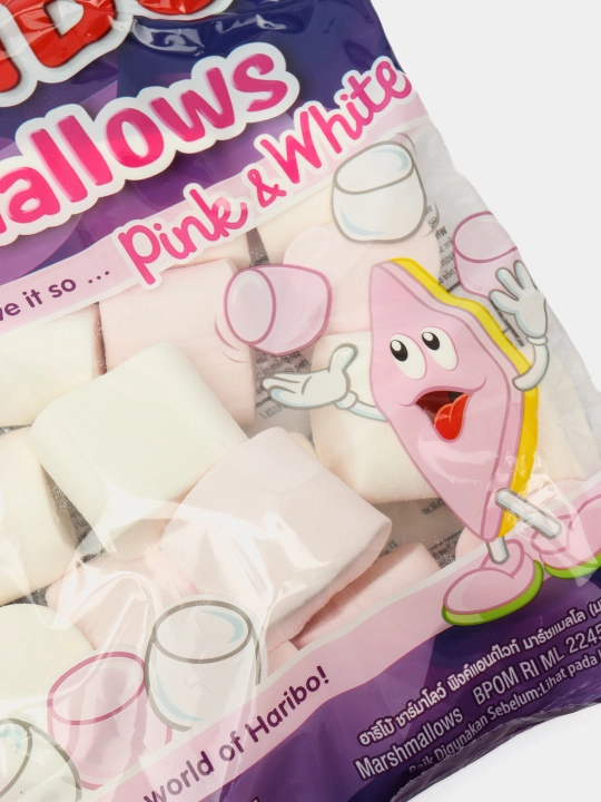 Жевательный мармелад Harbio Chamallows, 24 BG x 150 г, Pink & White