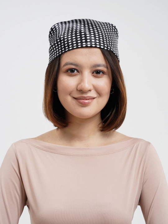Ayollar ro'molchasi bosh yoki bo'yin uchun, kvadrat bosma bandana, atlas palantin