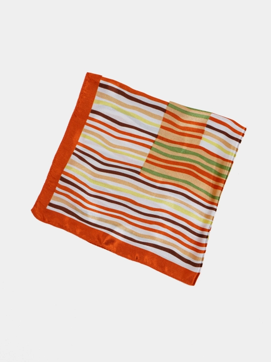 Ayollar ro'molchasi bosh yoki bo'yin uchun, kvadrat bosma bandana, atlas palantin