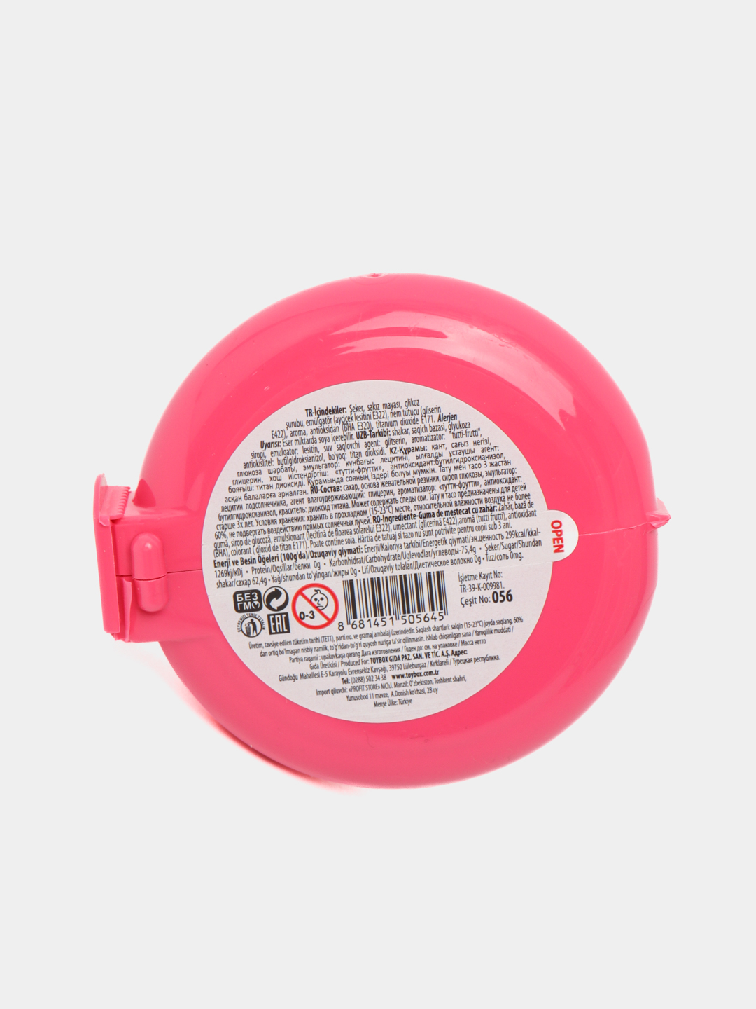 Saqich Toybox, lentadagi, 35 g