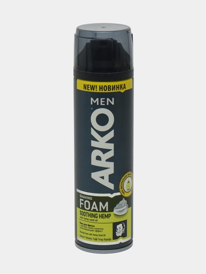 Soqol uchun ko'pik Arko Men Hemp Seed Oil, 200 ml - 