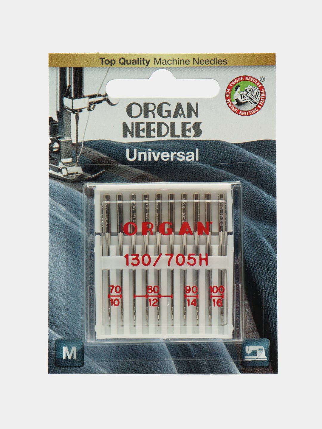 Иглы для швейных машин Organ универсальные 10/70-100 Blister, 10 шт купить  по низким ценам в интернет-магазине Uzum (191509)