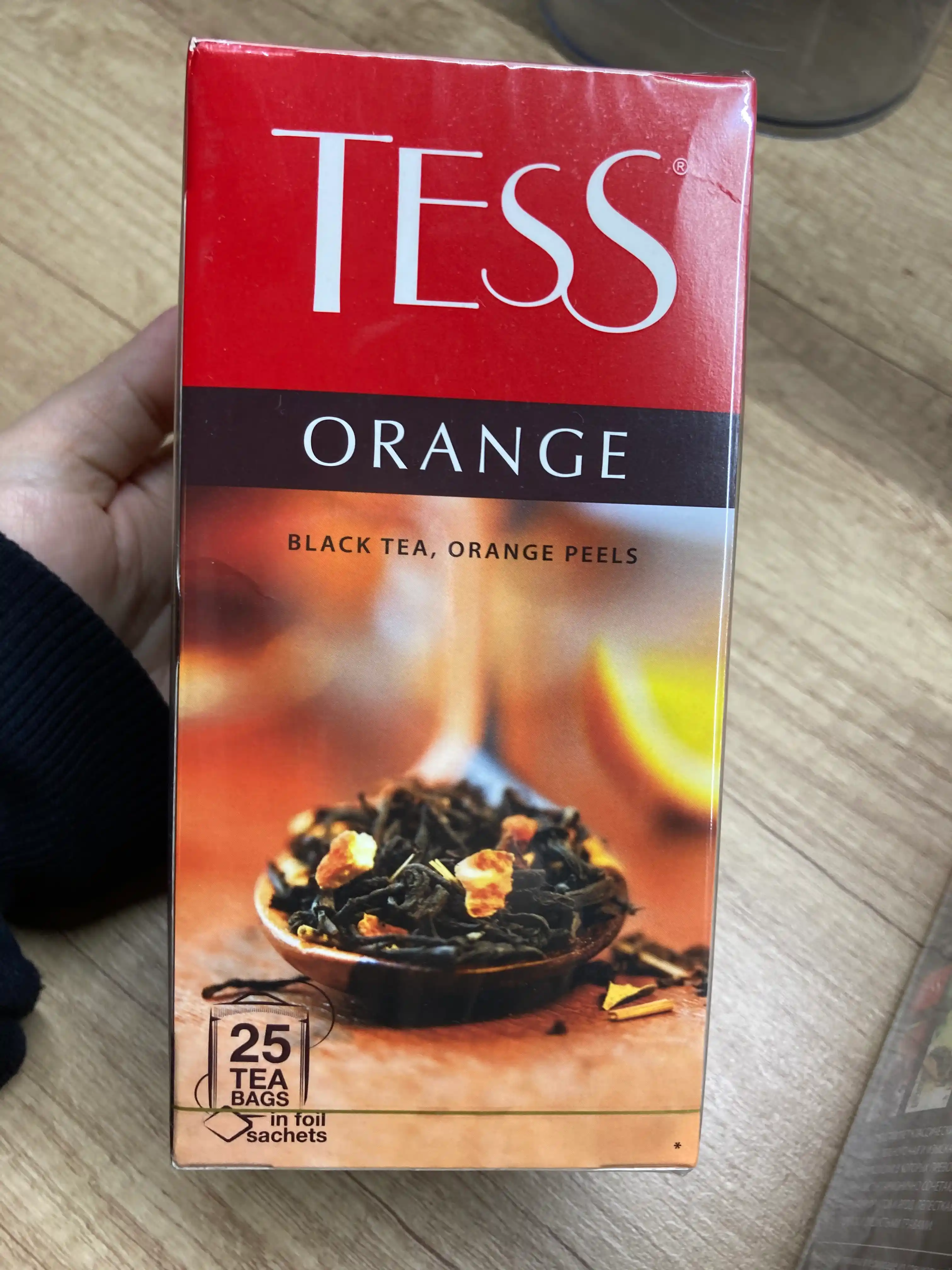 Qora choy Tess Orange, 1.5 g * 25 dona