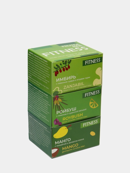 Набор чайных купажей Fitness Fruteabar, 3 бокса по 6 пакетиков - 