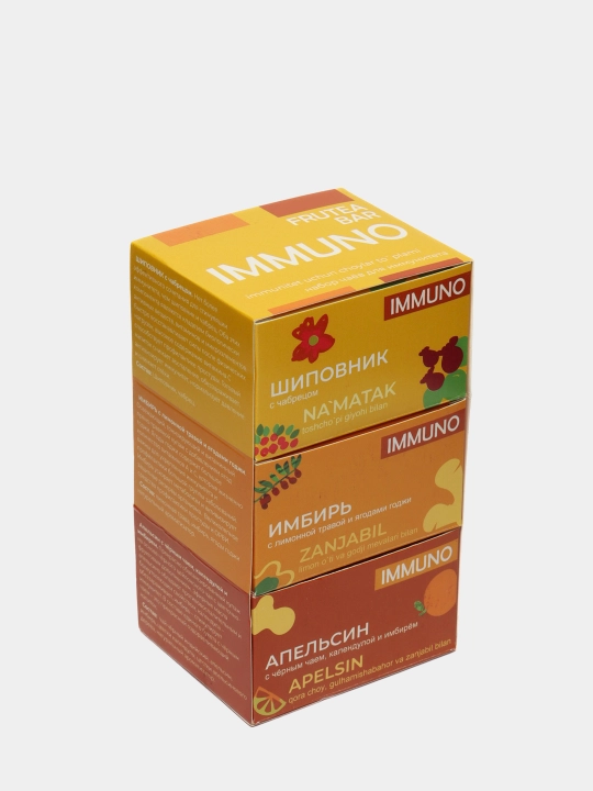 Набор чайных купажей Immuno Fruteabar, 3 бокса по 6 пакетиков - 