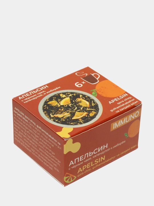 Choy aralashmalari to'plami Immuno Fruteabar, 6 ta paketdan 3 quti
