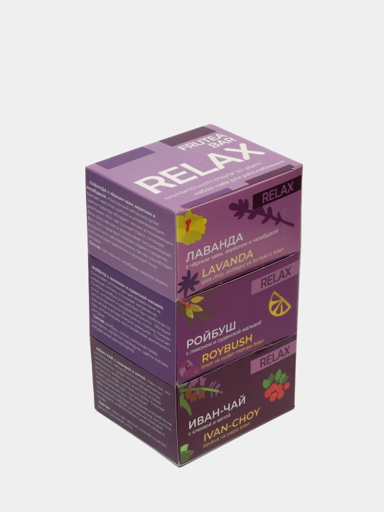 Набор чайных купажей Relax Fruteabar, 3 бокса по 6 пакетиков - 