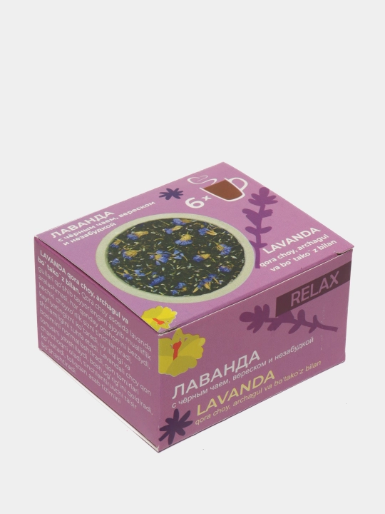 Choy aralashmalari to'plami Relax Fruteabar, 6 ta paketdan 3 quti
