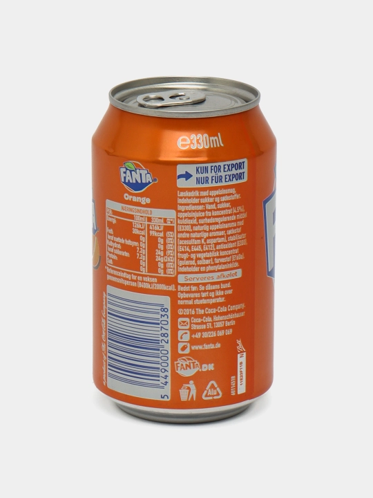 Прохладительный напиток Fanta, со вкусом апельсина, 330 мл