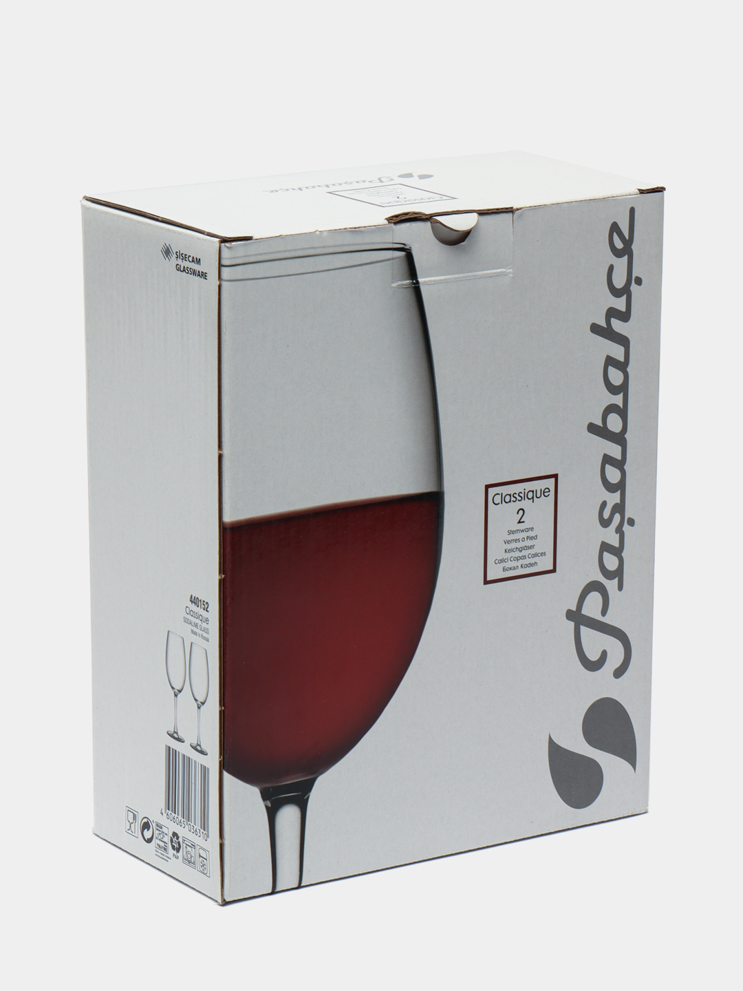 Shisha bokallar to'plami Pasabahce Classique 445 ml 2 dona, vino va kokteyllar uchun