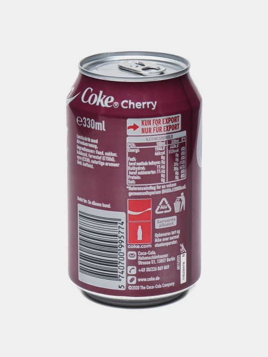 Прохладительный напиток Coca Cola, со вкусом черешни, 330 мл
