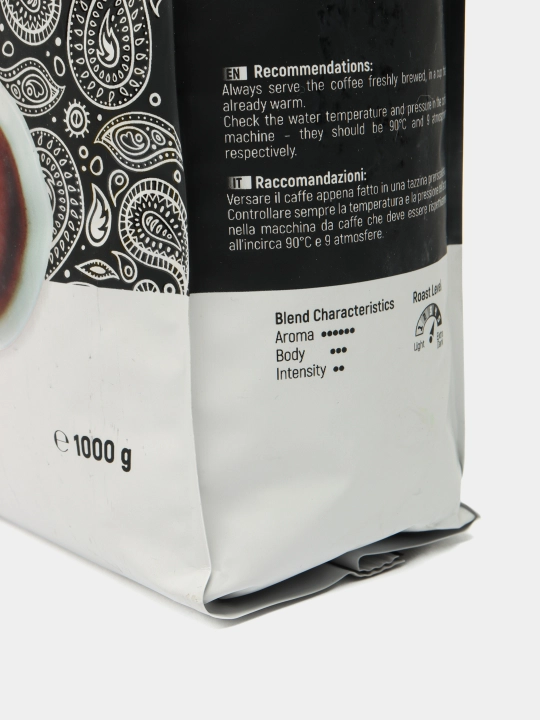 Qahva Bianchi Adore Espresso Bar, donli 90% Arabika va 10% Robusta, 1 kg