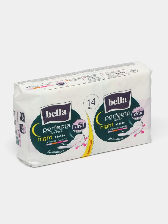 Ayollar gigienik prokladkalari Bella Perfecta Ultra Night, 14 dona
