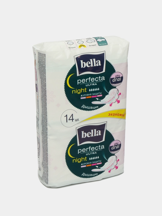 Ayollar gigienik prokladkalari Bella Perfecta Ultra Night, 14 dona