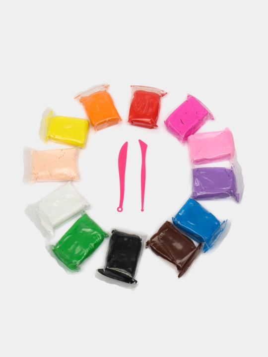 Bolalar plastilin to'plami, 12 rang, 24 rang, 36 rang - 