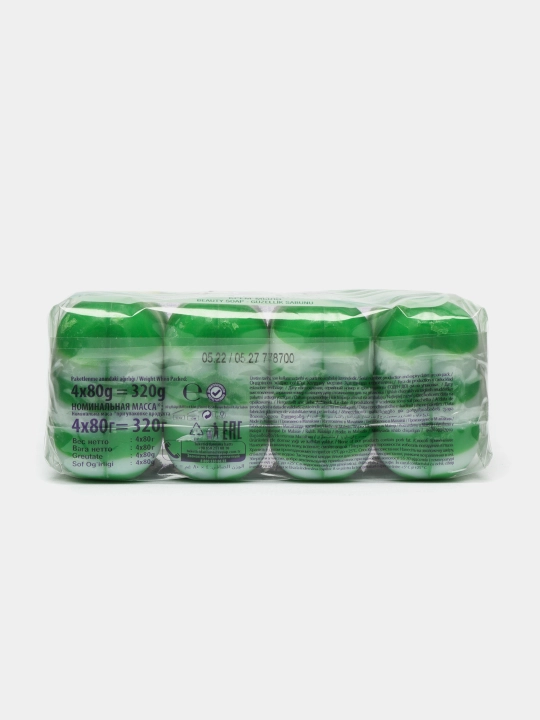 Xushbo'ylangan sovun Duru Soft Sens Green Tea, 4 dona, 320 gr