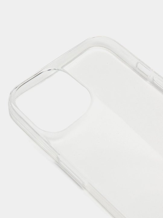 Silikon g'ilof "iPhone 12, 13, 14 Mini, Pro, Max Plus" uchun, shafof