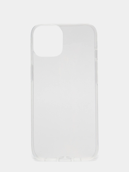 Silikon g'ilof "iPhone 12, 13, 14 Mini, Pro, Max Plus" uchun, shafof