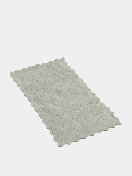 Oshxona lattasi ikki rangli mikrofiber mato, sochiq