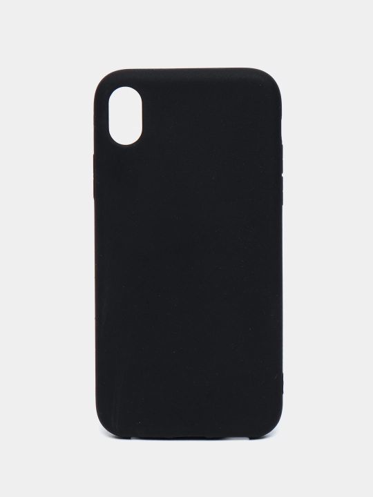 Silikon qora matli g'ilof iPhone 5 5S SE 6 Plus 6S Plus 7 8 Plus X XS XR 11 Pro Max