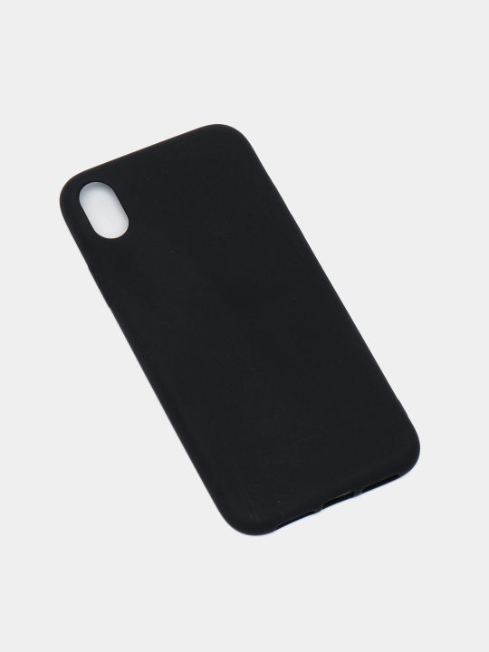 Silikon qora matli g'ilof iPhone 5 5S SE 6 Plus 6S Plus 7 8 Plus X XS XR 11 Pro Max